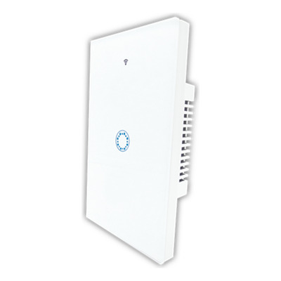 Tecla Smart Tapa De Vidrio Wifi Touch 1c Blanco Tbcin