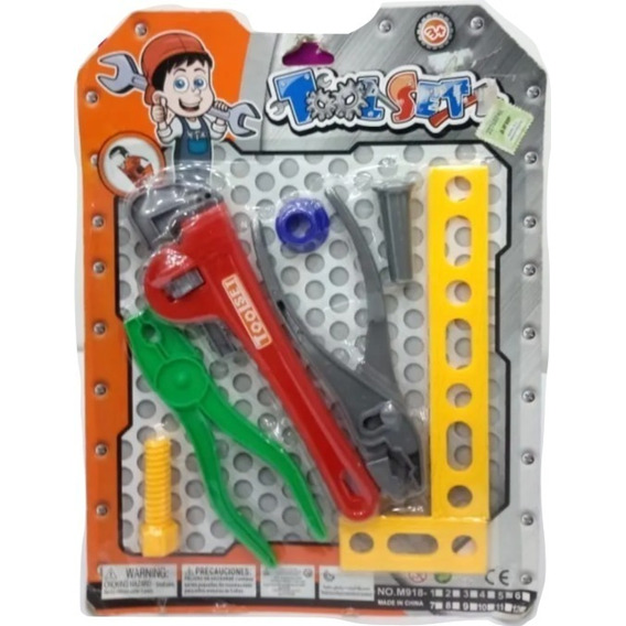 Set De Herramientas De Juguete Tool Set En Blister 4209