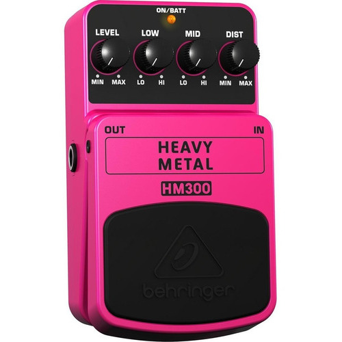Behringer Hm-300 Heavy Metal Pedal Guitarra Color Rosa