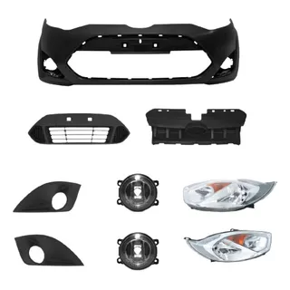 Kit Frente Ford Fiesta Rocam Parachoque 2010 2011 2012 2013