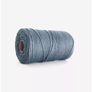 Cordón Macramé  Algodón Peinado 3mm Tonos Azules 380m.  