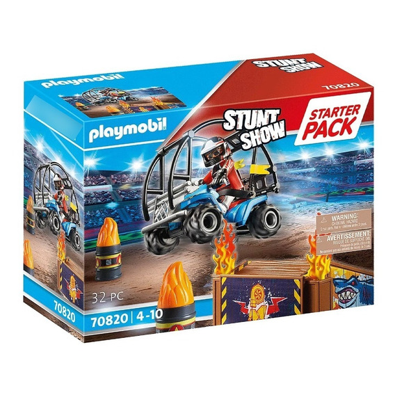 Playmobil 70820 Starter Pack Stunt Show Quad Con Rampa