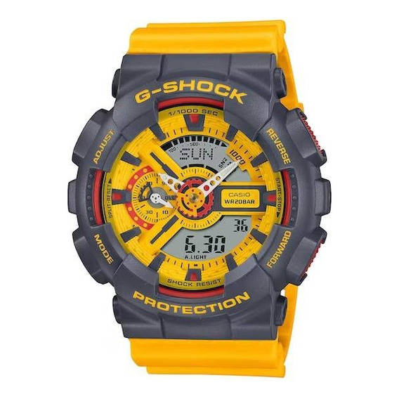 Reloj Casio G Shock Ga 110y-9a Serie Sport De Los 90