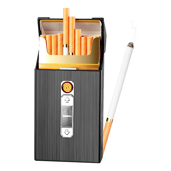 Cigarrera Con Encendedor Electrnico Usb Arco Plasma 2 Es 1