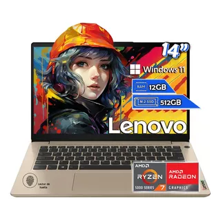 Laptop Lenovo Ideapad 3   Ryzen 7 5700u 512gb Ssd 12gb Ram