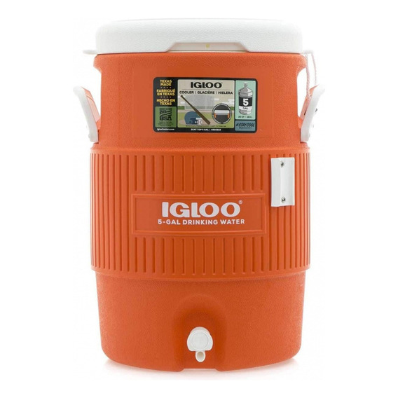 Termo Igloo 5 Galones Color Naranja