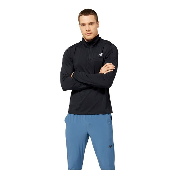 N.balance Buzo Zip De Hombre - Mt23227bk Energy