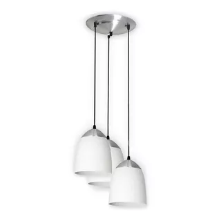 Lampara Colgante De Interior Moderno 3 Luces - Blanco