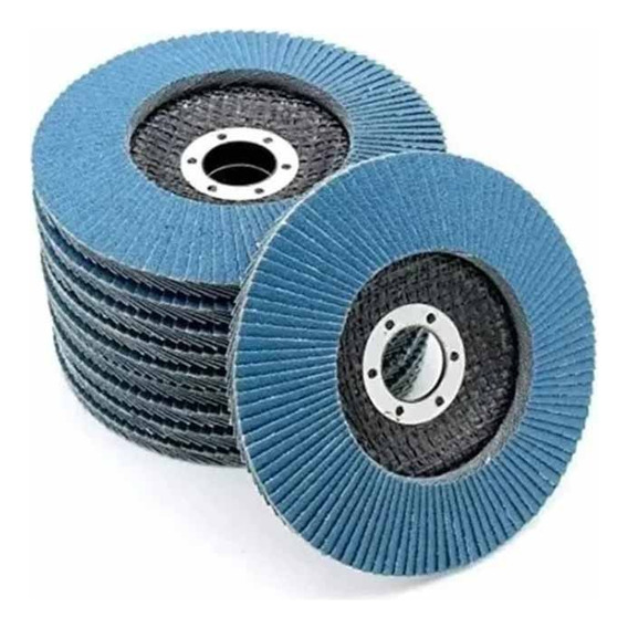 Lija Azul Flap Traslapado 4 1/2 Pulgadas Grano 60,20 Discos