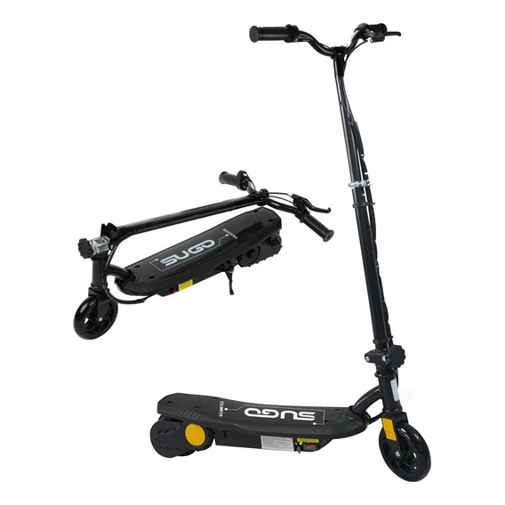 Scooter Patín Eléctrico Eco-forte Plegable Cd11a 120w 12km/h Color Negro