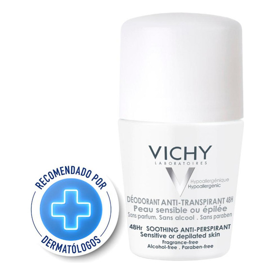 Desodorante Vichy Roll On Piel Sensible 30 Ml.