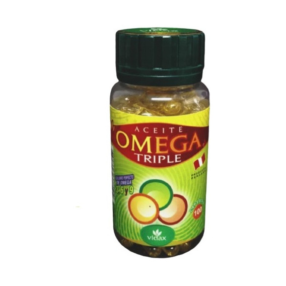 Omega Triple 3,6 & 9 Aceite Salud Cardiovascular 100capsulas