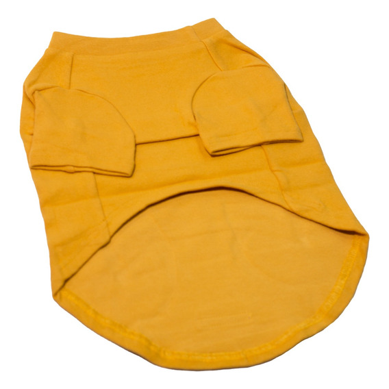 Polera Para Mascota Perro Gato Amarillo