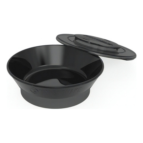 Plato Hondo Bowl 6m+ Con Tapa Twistshake By Maternelle Color Negro