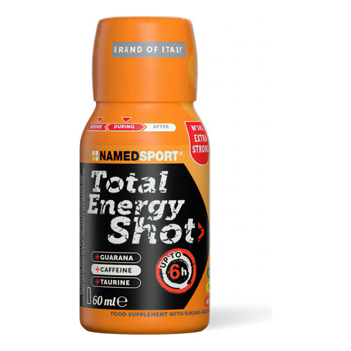 Total Energy Shot Namedsport Suplemento + Cafeina 60 Ml Sabor Naranja