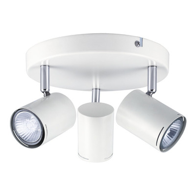 Aplique 3 Luces Blanco Cromo Moderno Apto Led U1023 Mks