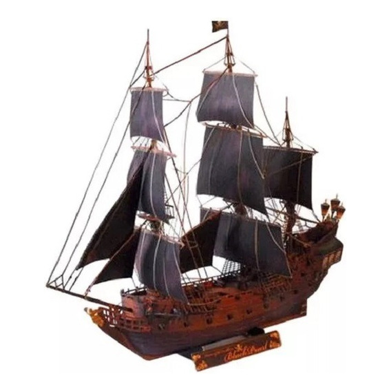 Barco El Perla Negra Piratas Del Caribe Armable De Opalina