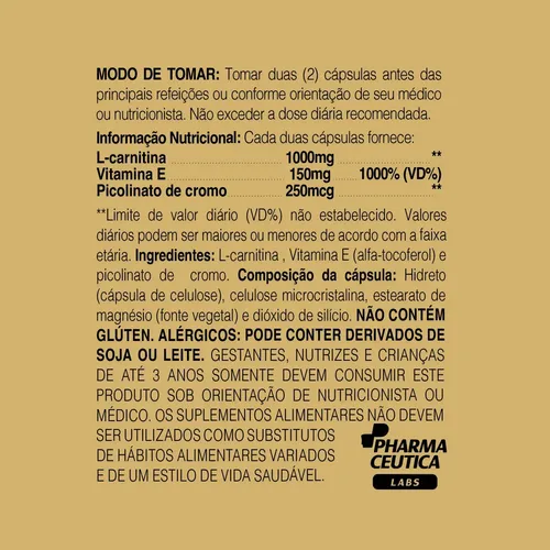 Kit 03 L-carnitina 1150mg 60caps Dr. Botânico Sem Sabor