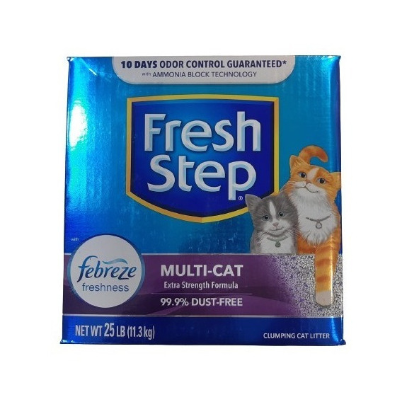Arena Para Gato Fresh Step Multi Cat Con Febreze 25 Lb