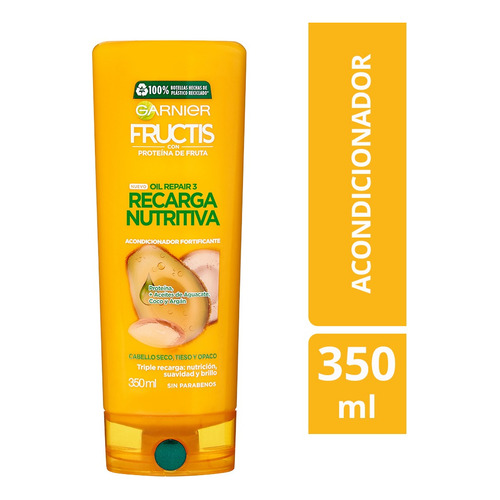 Acondicionador Garnier Fructis Recarga Nutritiva X 350ml