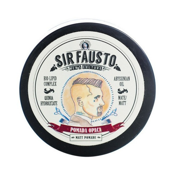 Sir Fausto Men's Culture Pomada Opaca Cabello Barbería 50ml