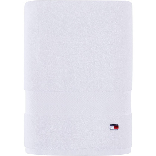 Tommy Hilfiger Toalla Americana Baño Grande Colores Dh Color Blanco Liso