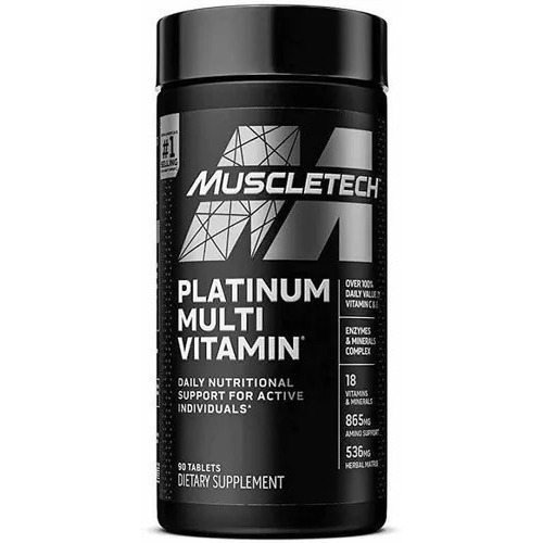 Suplemento En Tabletas Muscletech Multivitamin Platinum Aminoácidos/minerales/proteínas/vitaminas