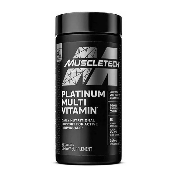 Suplemento En Tabletas Muscletech Multivitamin Platinum Aminoácidos/minerales/proteínas/vitaminas