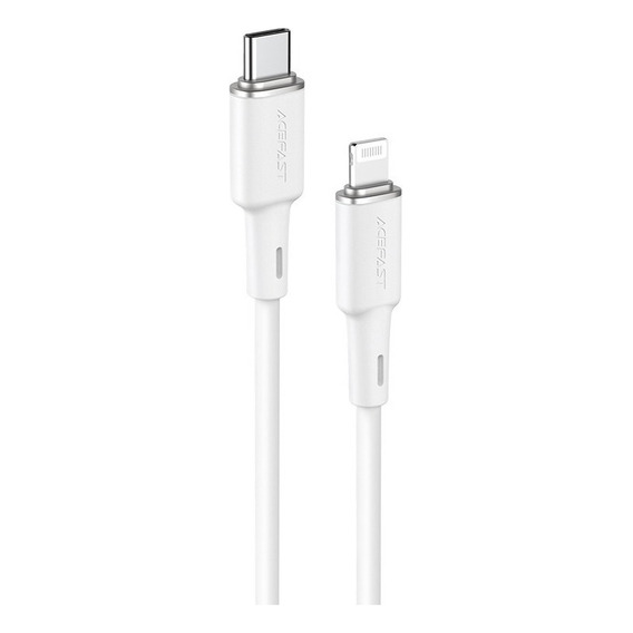 Cable Cargador C-l Compatible Para iPhone Certificación Mfi Color Blanco