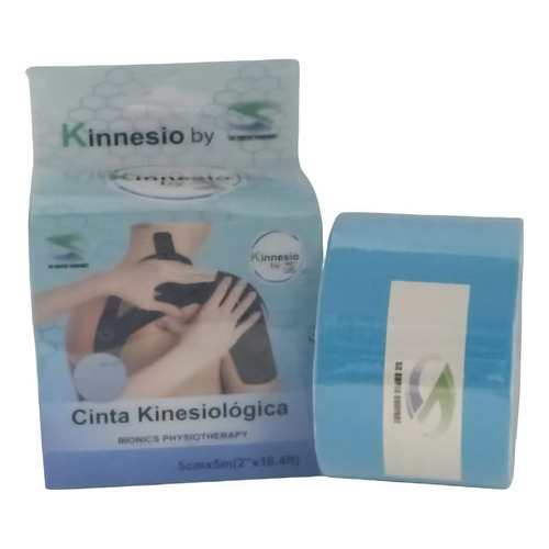 Cinta Kinesiologica Sc-k5 Super Confort Color Celeste