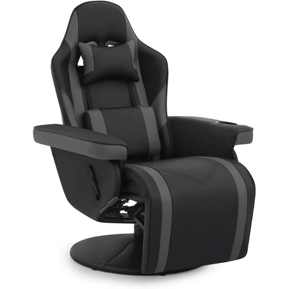 Silla Gamer Reclinable Ajustable Color Negro Marca Monibloom