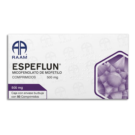 Espeflun Micofenolato De Mofetilo 50 Comprimidos 500 Mg