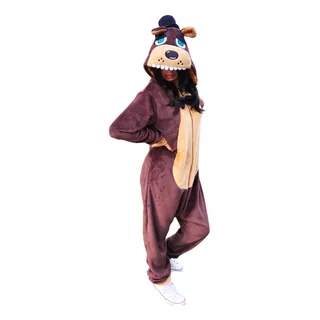 Pijama Mameluco Fredy Adulto Unisex Kigurumi Oso 