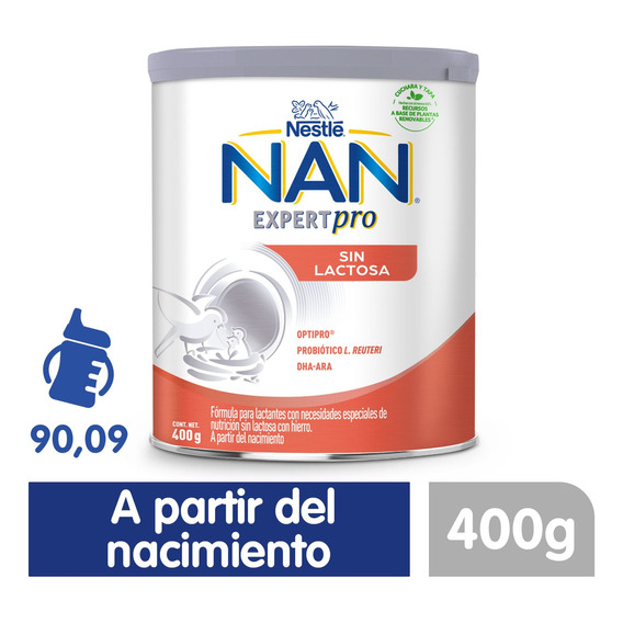 Nestlé Nan Sin Lactosa 400gr en polvo