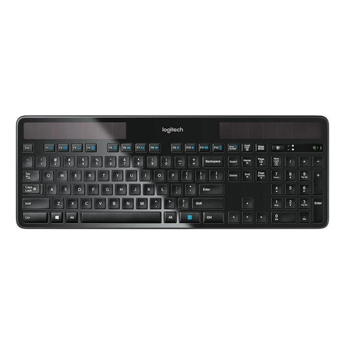 Teclado inalámbrico Logitech K750 QWERTY español color negro