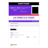 2 Entradas Para Simply Red Chile - Cancha Frontal 