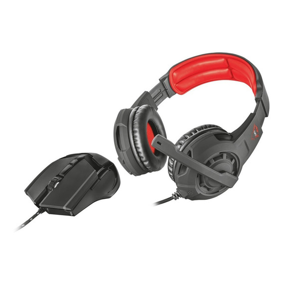 Trust Gxt 784 Gaming Headset & Mouse - Black