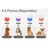 Cortapelo Htc Mascotas Perro Gato C Accesorios Recargable Color Naranja y Negro