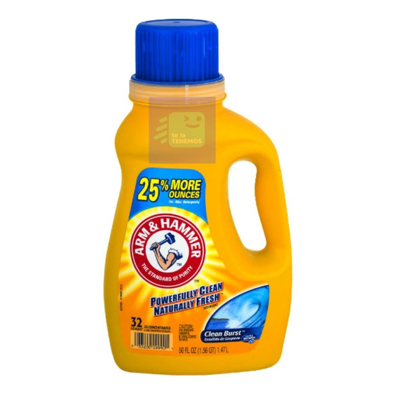 Arm & Hammer Detergente Líquido Clean Burst 1.47lt 32 Cargas