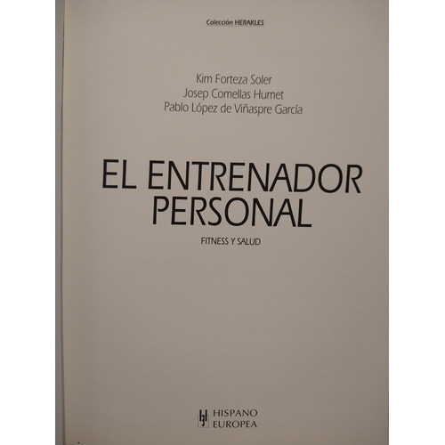 El Entrenador Personal - Forteza Soler - Hispano - R