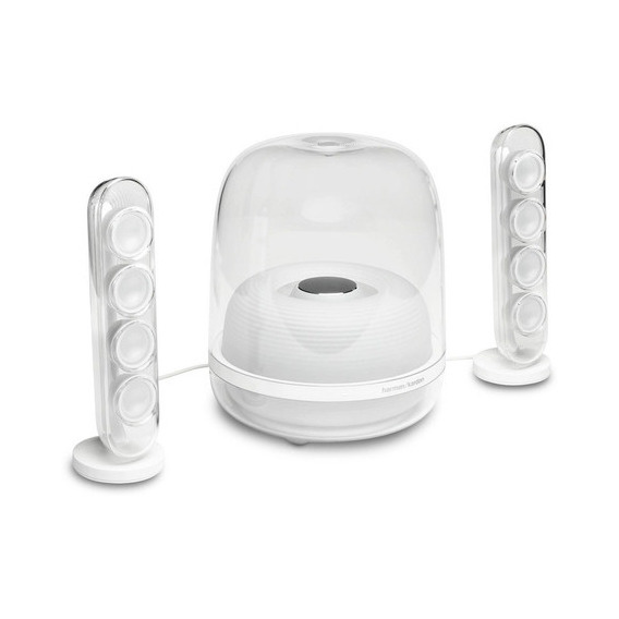 Bocinas Bluetooth Harman Kardon Soundsticks 4 Transparente Color Blanco