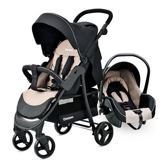 Carriola de paseo Carestino Travel System City Travel CO022-NG beige con chasis color negro