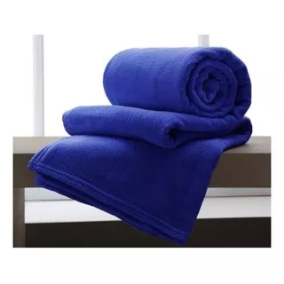 Cobertor Harmoniza Ambientes Home Design Cor Azul-royal Com Design Liso