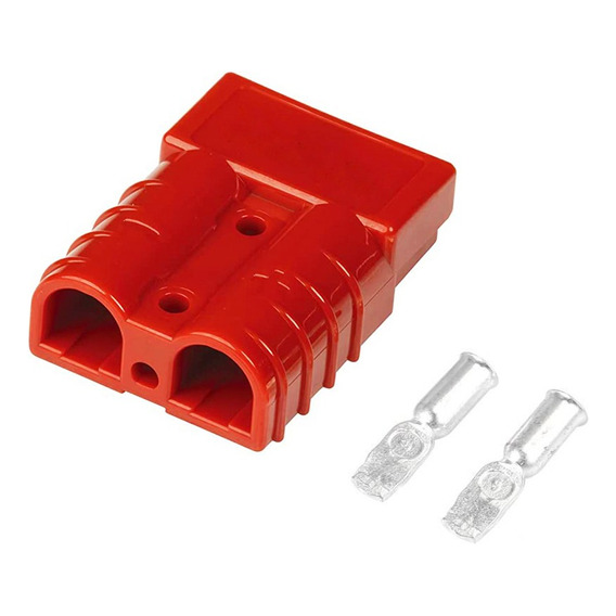 Conector Baterías Anderson 50a 8-16mm2 Rojo