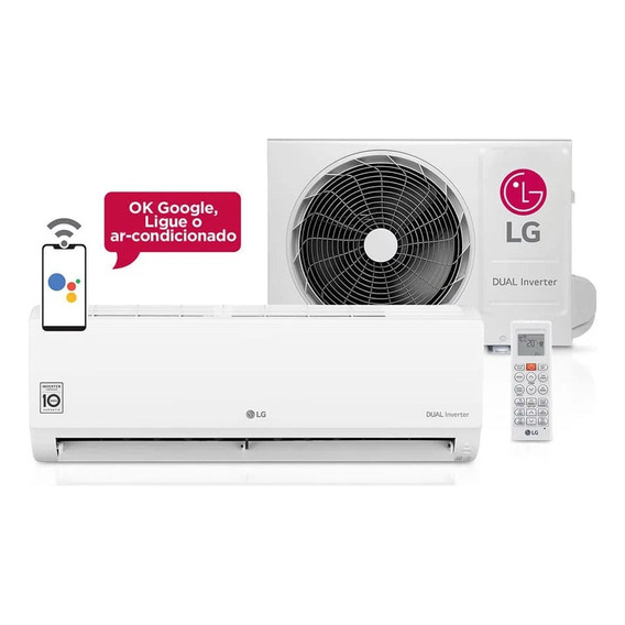 Ar Condicionado Split Hi Wall Inverter LG Dual Voice 24000 B