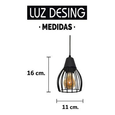 Colgante Jaula 2 Luces Deco Moderna Small Vintage 