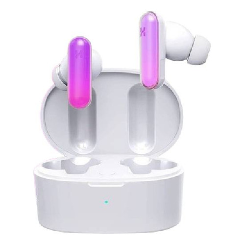 Audífono in-ear gamer inalámbrico Hhogene G-PODS blanco con luz  rgb LED