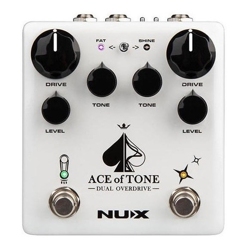 Pedal de efecto Overdrive NUX Verdugo Ace of Tone NDO-5  blanco