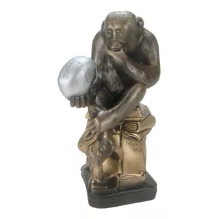 Macaco Com Crânio - Simbolo - Mutação - Darwin - Estatueta