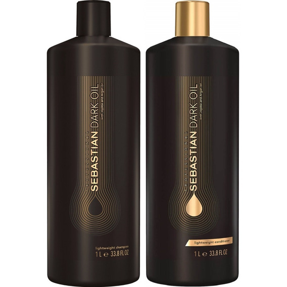 Shampoo 1000ml + Acondicionador 1000ml Sebastian Dark Oil